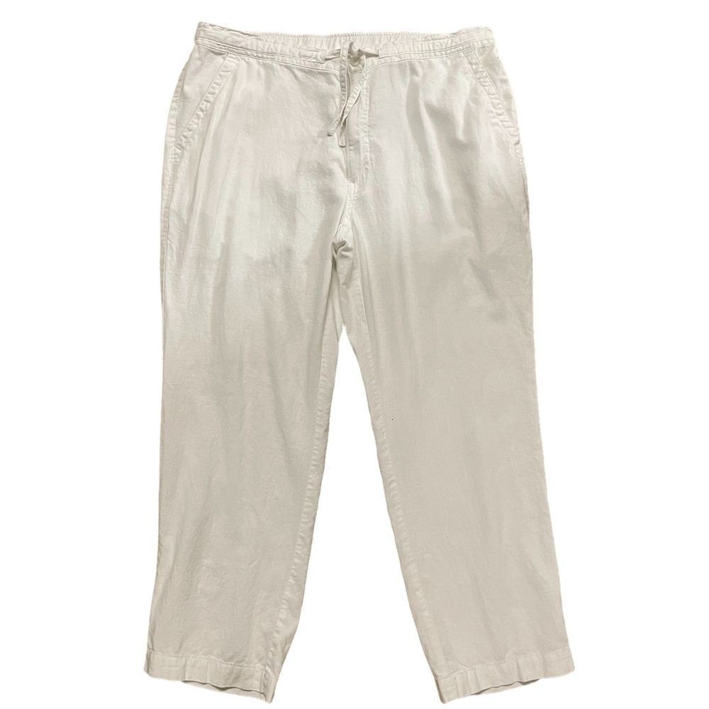 Cubavera ~ White Linen Pants ~ size XL ~ perfect for summer